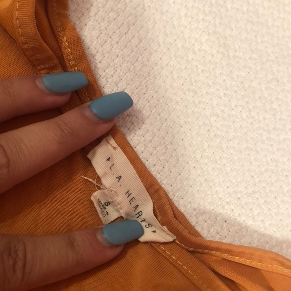 cropped yellow flare top from PacSun! - Picture 2 of 2